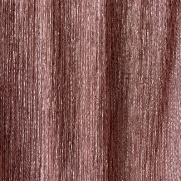 MSK pink metallic ruffle sleeve off shoulder blouse size L - Picture 6 of 7